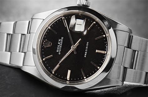 rolex precision quadrante nero|rolex oysterdate 6694 review.